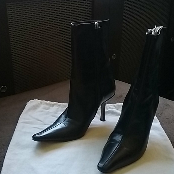 JIMMY CHOO Black Leather Boots - Picture 6 of 9